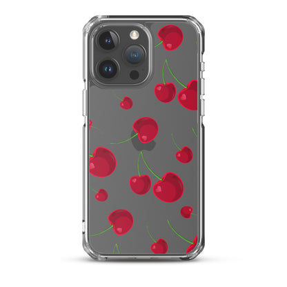 Cartoon Cherry Clear Phone Case - iPhone 15-11 All Sizes