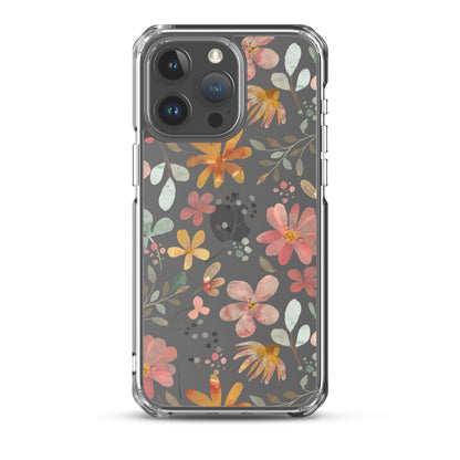 Aesthetic Floral Clear iPhone Case - iPhone 15-11 All Sizes