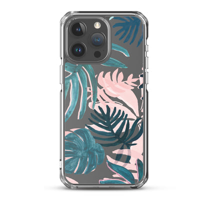 Tropical Leaves Clear iPhone Case - iPhone 15-11 All Sizes