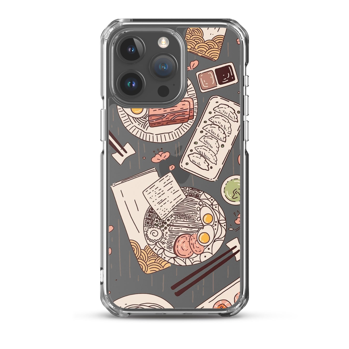 Japanese Cuisine Clear iPhone Case - iPhone 15-11 All Sizes