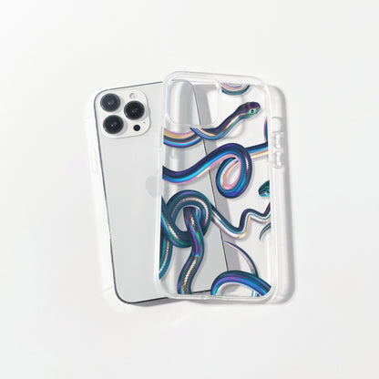 Snake Clear Phone Case for iPhone 15-11 All Sizes